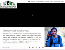 Tablet Screenshot of dharamsalatreks.com